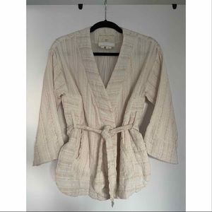 Anthropologie tie up jacket